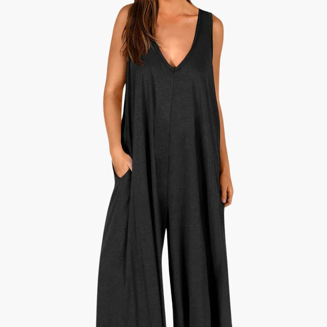 V-Neck Jumpsuit