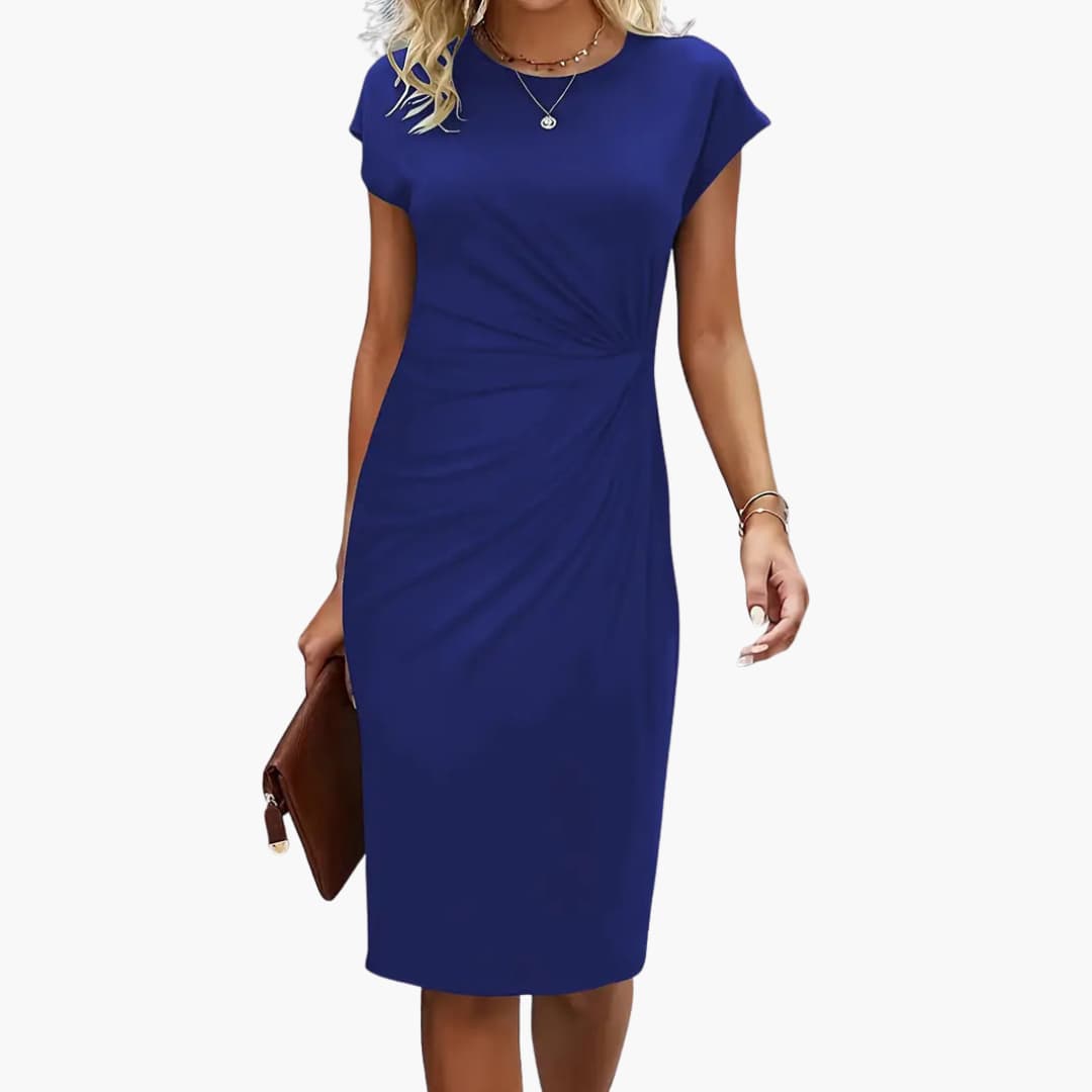 Women’s Sleeveless V-Neck Tank Top with Pleated Front