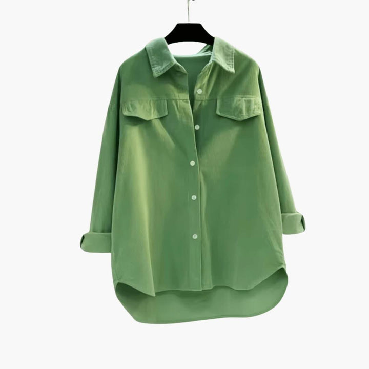 Casual Loose Corduroy Jacket for Women - Soft &amp; Stylish Layering -  Made By Riley