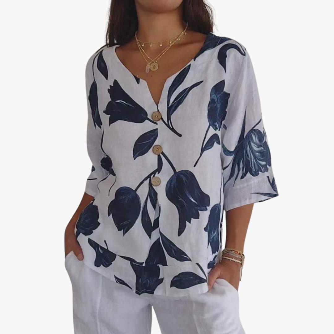 Breathable Chiffon Blouse – Women's Elegant Summer Top -  Made By Riley