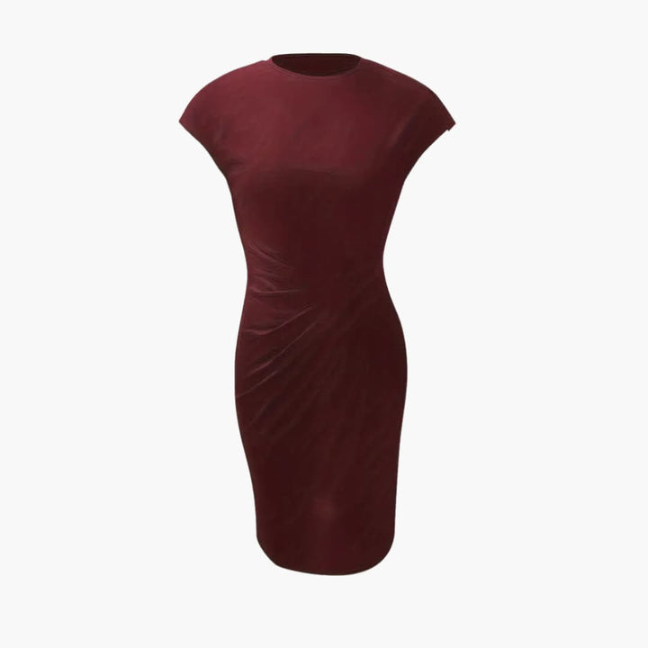 Women’s Sleeveless V-Neck Tank Top with Pleated Front