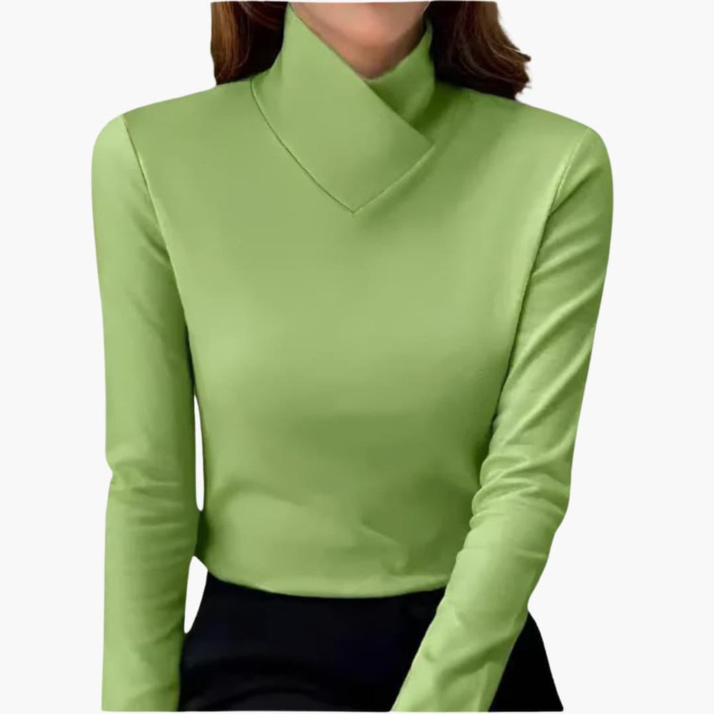 Breathable High Collar Jumper for Women - Chic & Lightweight -  Made By Riley