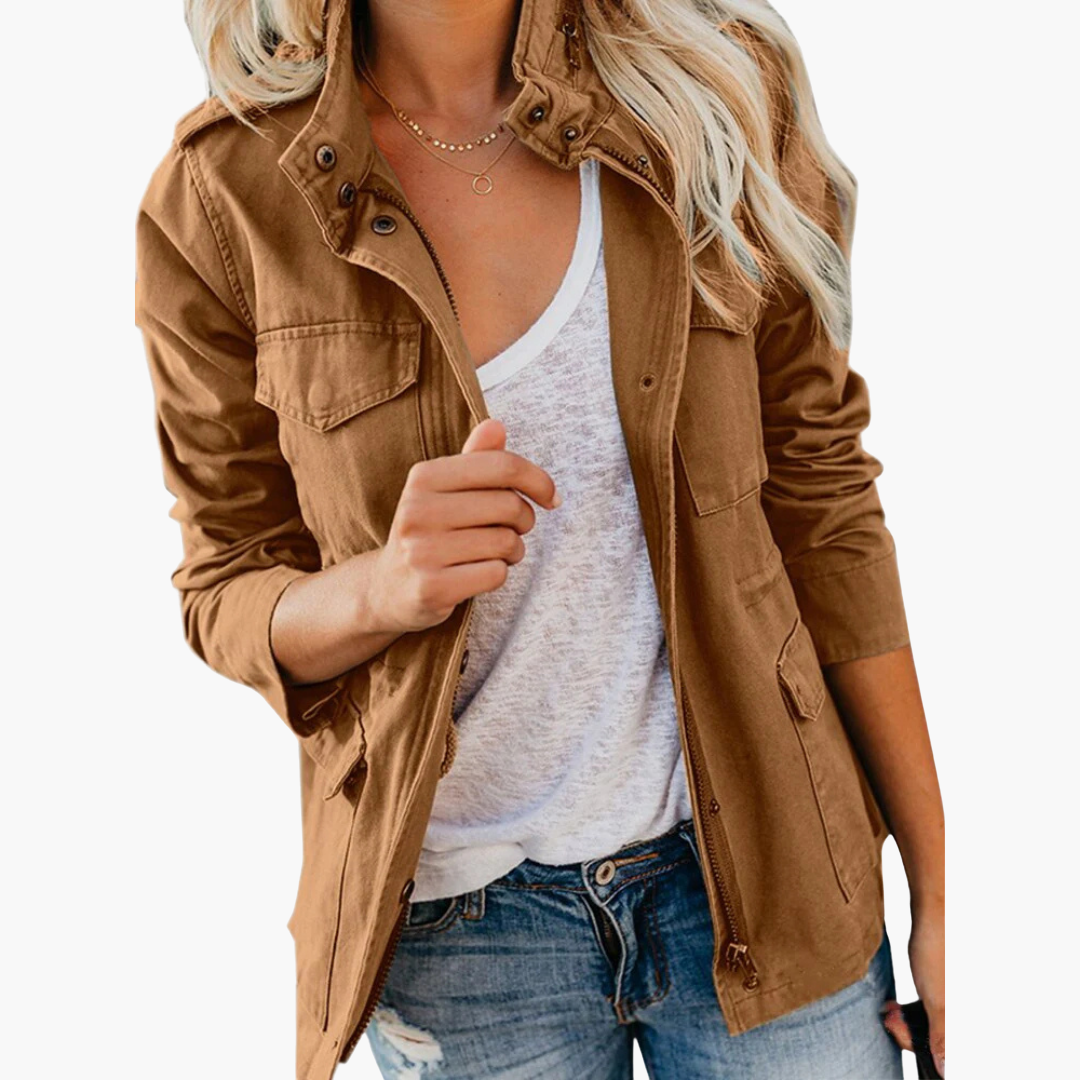 Women’s Jacket with Zip-Up and Tailored Fit