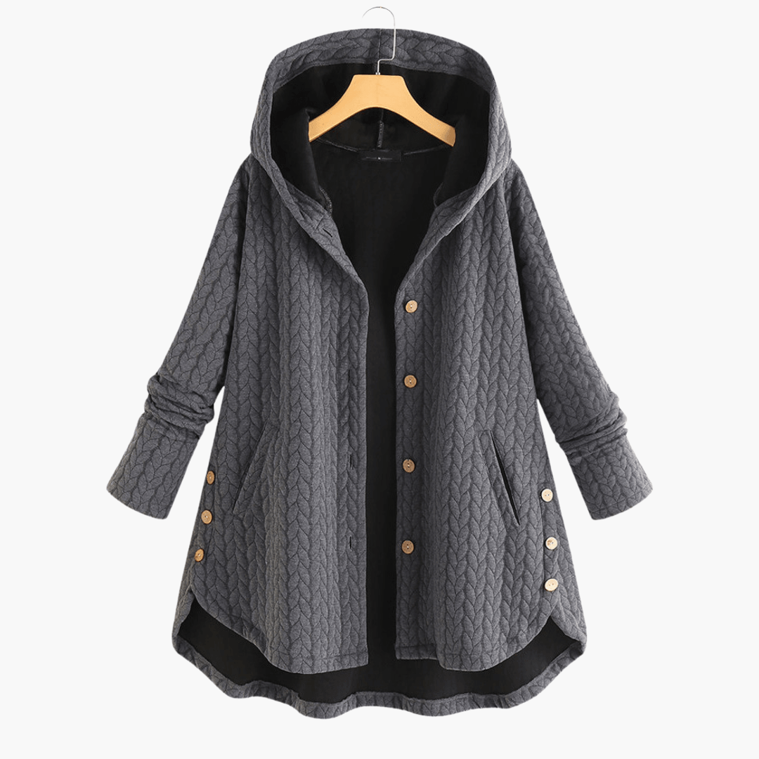Women’s Quilted Hooded Winter Coat with Fleece Lining and Tailored Fit