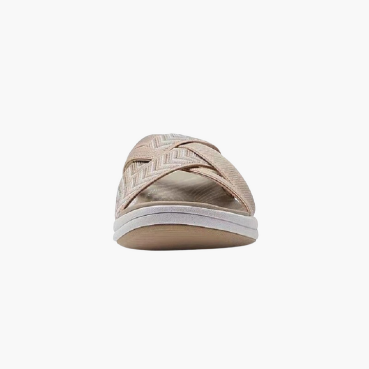 Women’s Slip-On Sandals with Open Toe and Padded Footbed