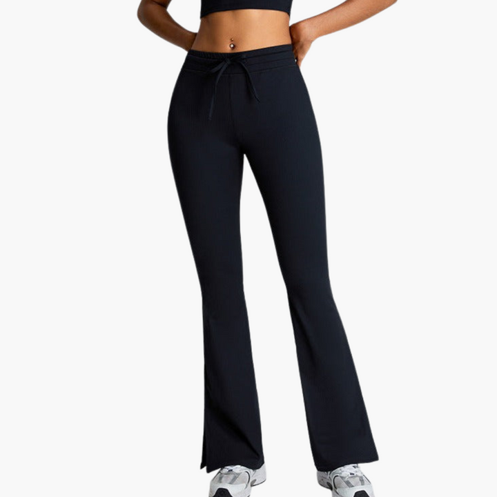 Women’s Activewear Co Ord Set with Sports Bra and Flared Pants