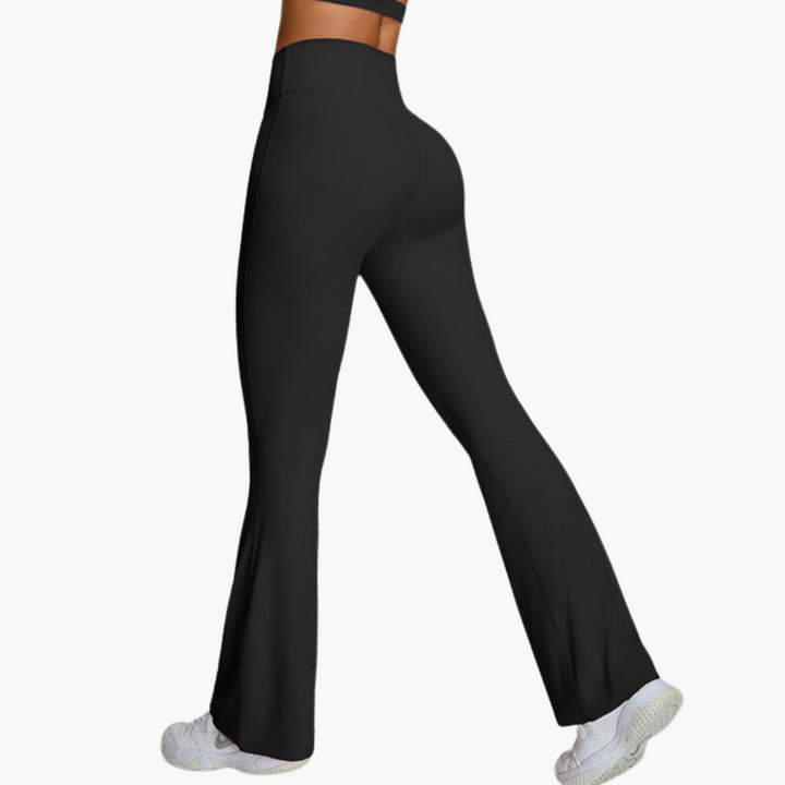 Women’s Activewear Co Ord Set with Sports Bra and Flared Pants