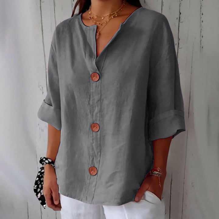 Linen Blouse Women – Loose Fit Breathable Summer Top