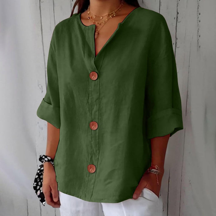 Linen Blouse Women – Loose Fit Breathable Summer Top