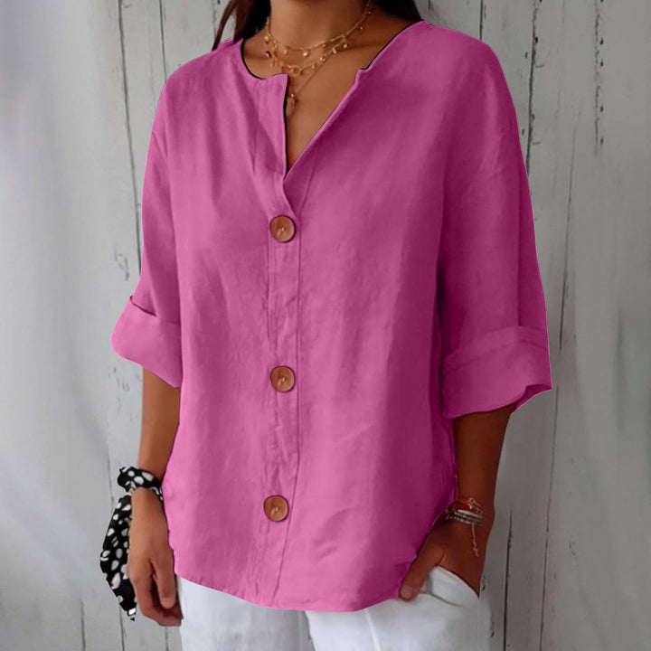 Linen Blouse Women – Loose Fit Breathable Summer Top