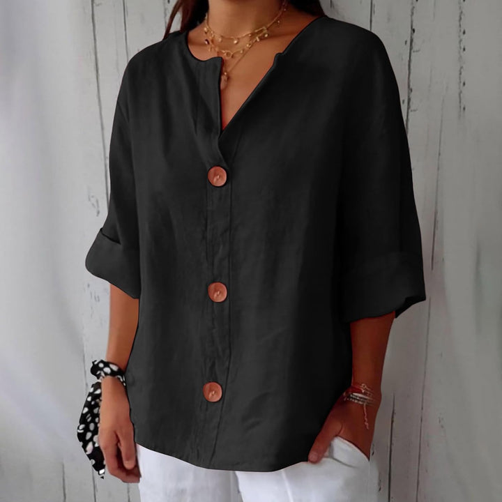 Linen Blouse Women – Loose Fit Breathable Summer Top