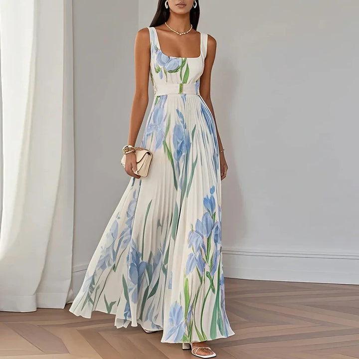 Floral A-Line Maxi Dress Women – Flattering Summer Dress