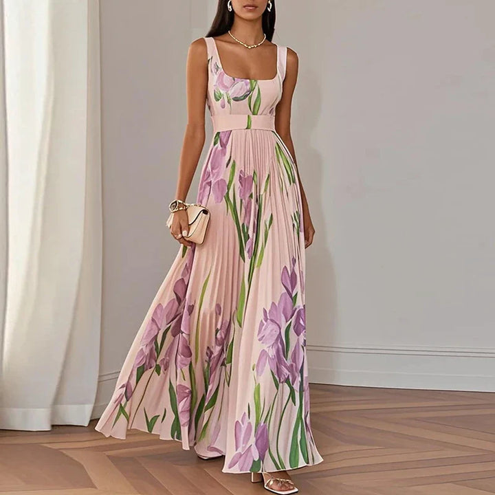 Floral A-Line Maxi Dress Women – Flattering Summer Dress
