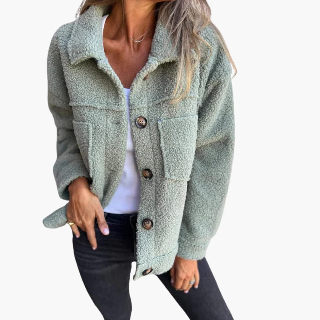 Women’s Longline Coat with Shaped Silhouette and Inner Lining