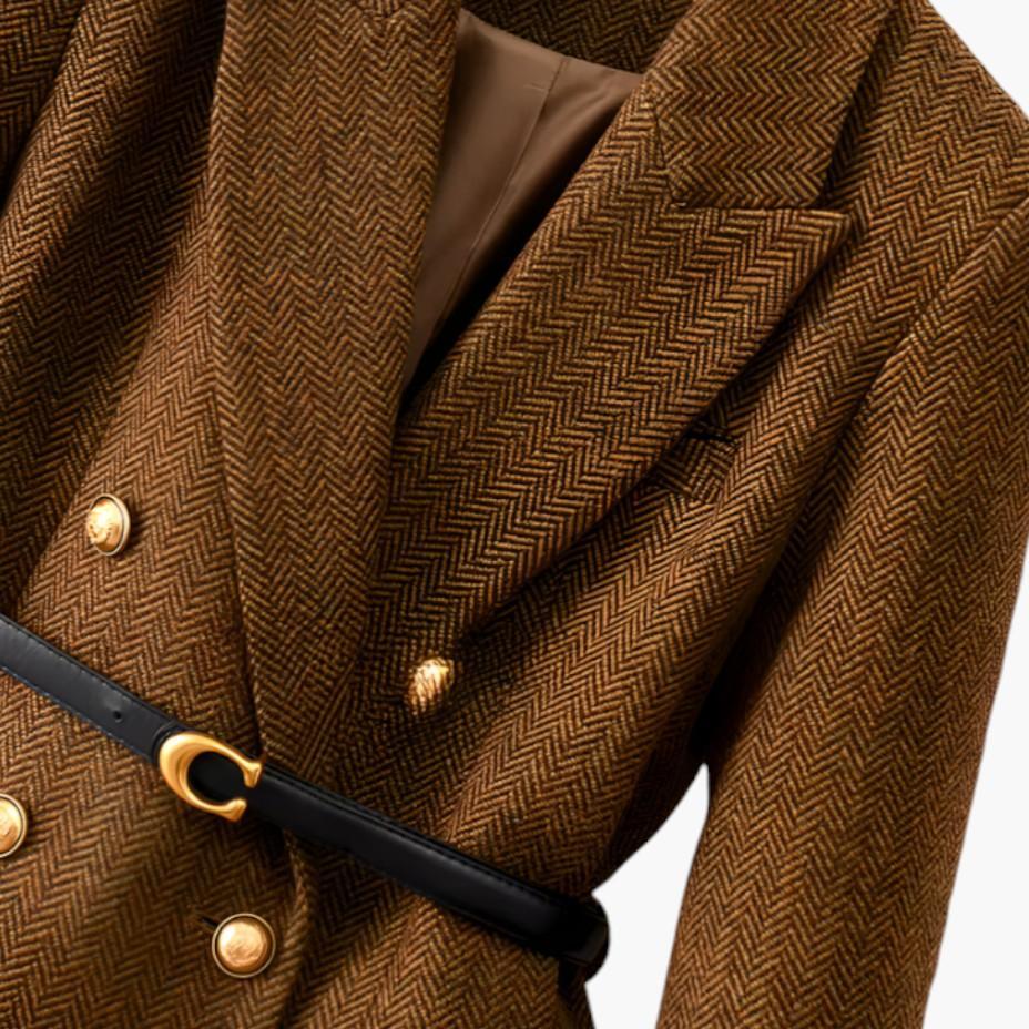 Belted Wool Blazer – Women&
